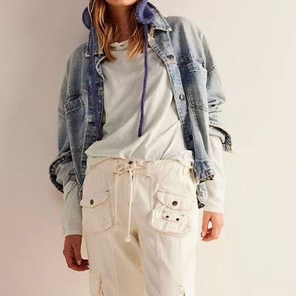 Free People We The Free Regan Tee Opal Blue XS - Picture 5 of 6